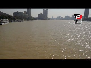 تغير لون النيل إلى الأصفر بسبب عكارة السيول