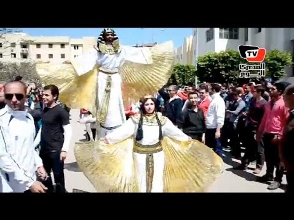 كرنڤال الأنشطة الطلابية بجامعة المنصورة تحت شعار نعم لحرية التعبير لا للعنف