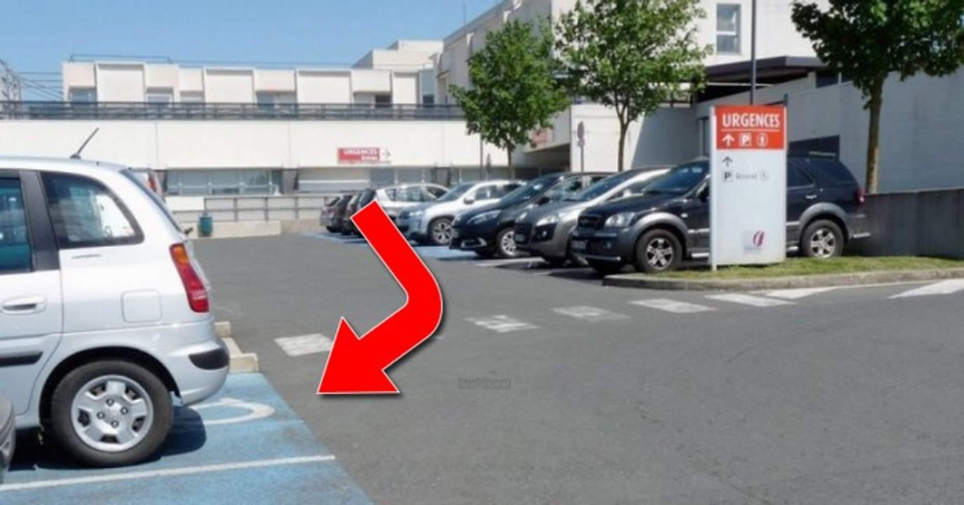 Il fait comprendre aux gens de manière radicale qu'il ne faut pas se stationner à la place réservée aux handicapés