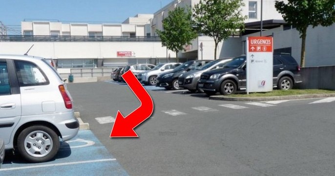 Il fait comprendre aux gens de manière radicale qu'il ne faut pas se stationner à la place réservée aux handicapés