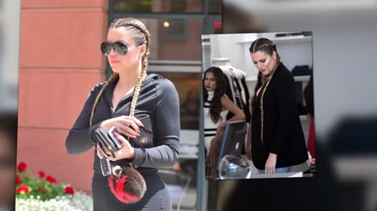 Khloe Kardashian Displays Strange 'Bull Whip' Braids