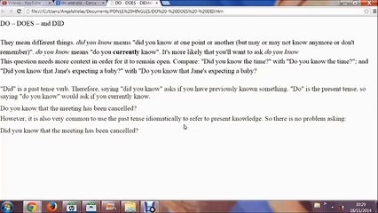 APRENDE INGLES MIENTRAS DUERMES: 20 - Do - Does & Did