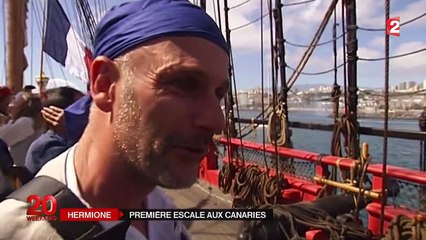 L'Hermione a fait escale aux Canaries