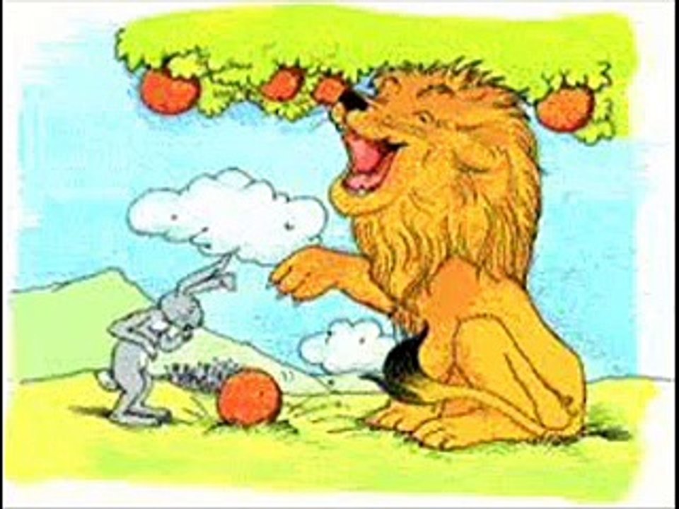 eğlenceli çocuk masalı Aslan ile tavşan