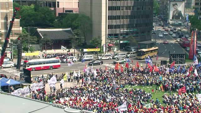S.Korean workers rally against government labour reforms