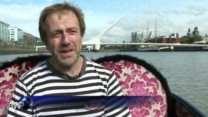 Góndolas y gondoleros se instalan en Buenos Aires