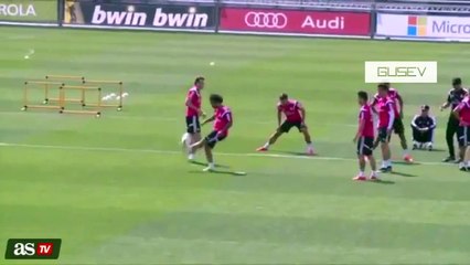 James Rodriguez and Marcelo Amazing Skills on Real Madrid Training 01-05-2015