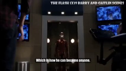 The flash 1x19 barry and caitlin Scene "No need for a hug or anything like that"