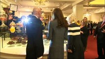 Queen jokes about her hat on visit to Fortnum and Mason with Camilla and Kate