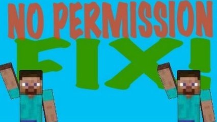 "YOU DO NOT HAVE PERMISSION TO USE THIS COMMAND" Minecraft Error FIX