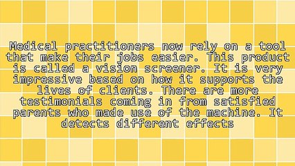 How To Find The Right Vision Screener