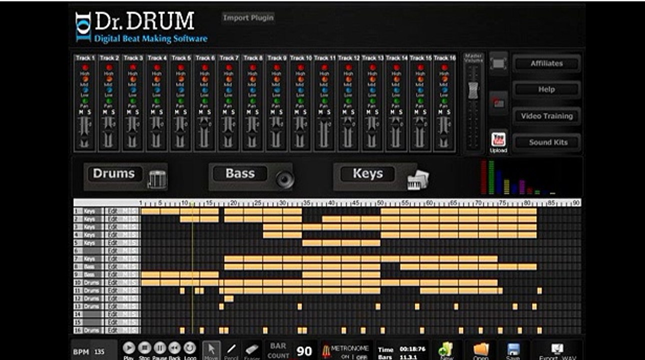 Dr.Drum software Makes awesome beats of your own