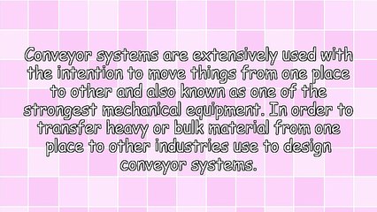 Conveyor Manufacturer Of Malaysia Acclimatizing Wonderful Services