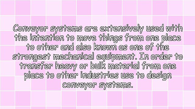 Conveyor Manufacturer Of Malaysia Acclimatizing Wonderful Services