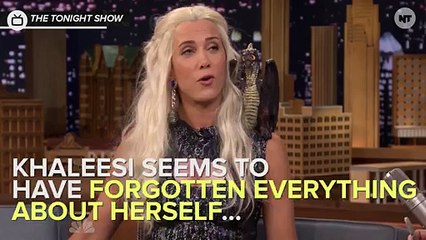 "Khaleesi" Was Interviewed By Jimmy Fallo