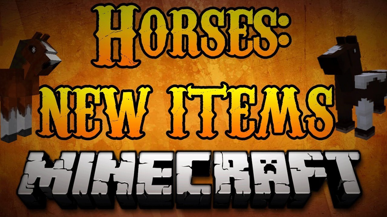 Minecraft Horses - How to use NEW (Hay, Lead, Saddle) Items for Horses  Minecraft 1.8