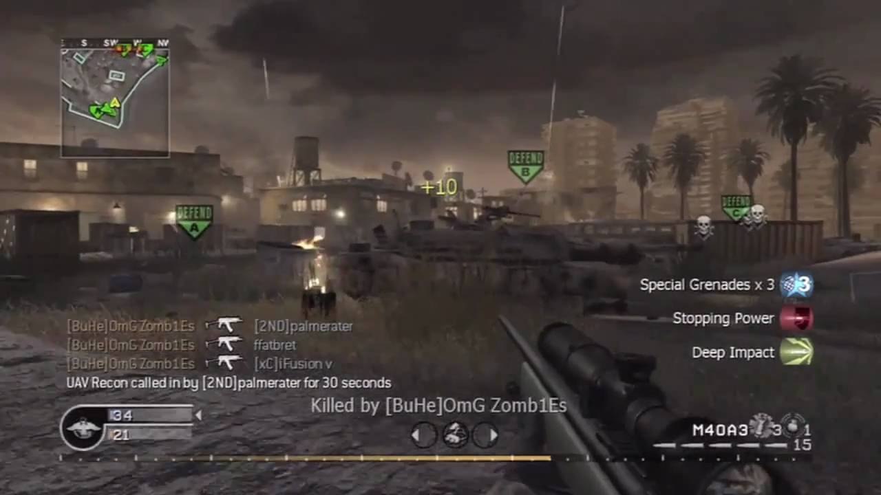 CoD4: Live Commentary: Quickscoping gameplay
