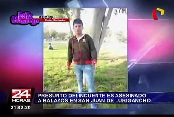 SJL: a balazos asesinan a presunto delincuente en puerta de su casa