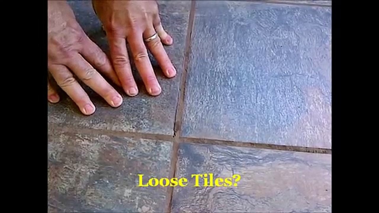 How-To Fix Loose & Hollow Tile Floors: Don't Remove or Replace! Just Drill & Fill!
