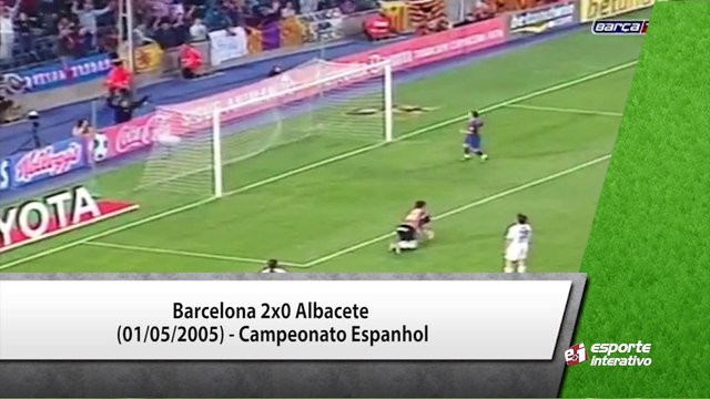 De 2005 a 2015, os golaços de Messi pelo Barcelona