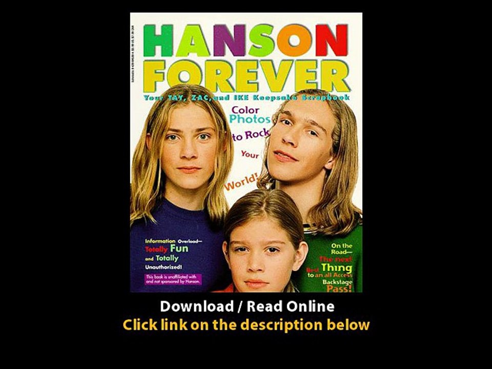 Download Hanson Forever Your Tay Zac and Ike Keepsake Scrapbook By Jan Gabriel