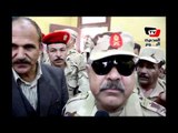 قائد الجيش الثاني أثناء تفقده لجان الاستفتاء بالمنصورة: مصر هي العروسة وشعبها هو العريس