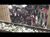 آثار انفجار قنبلة بمجمع محاكم  شمال الجيزة