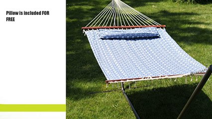 Premium 2 Person Quilted Hammock and 15' Stand combo