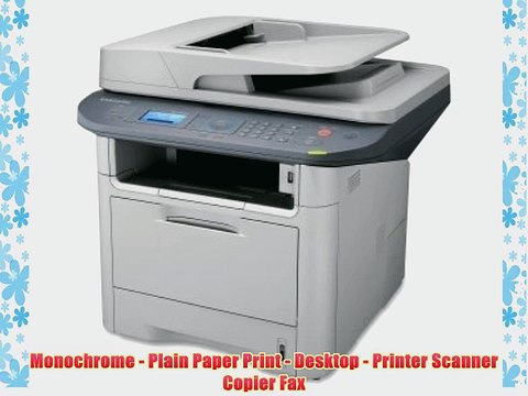 Samsung SCX-4835FD Laser Multifunction Printer - Monochrome - Plain Paper Print - Desktop -