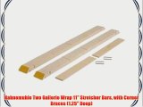 Hahnemuhle Two Gallerie Wrap 11 Stretcher Bars with Corner Braces (1.25 Deep)