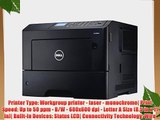 Dell Laser Printer B3460dn - Printer - monochrome - Duplex - laser - A4/Legal - 1200 x 1200