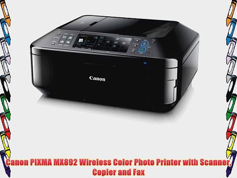 Canon PIXMA MX892 Wireless Color Photo Printer with Scanner Copier and Fax