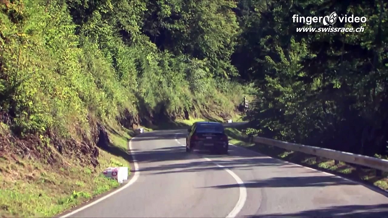 Mitsubishi Special at Swiss Hillclimb 2012, Lancer EVO 6 to 10, Drift, Flames, Action