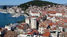 Panorama Split (Croatie) depuis le clocher de la cathédrale