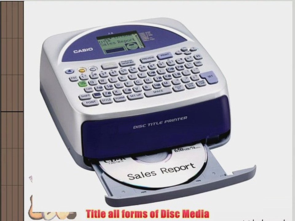 Casio Disc Title Printer with Qwerty keyboard (CW-75)