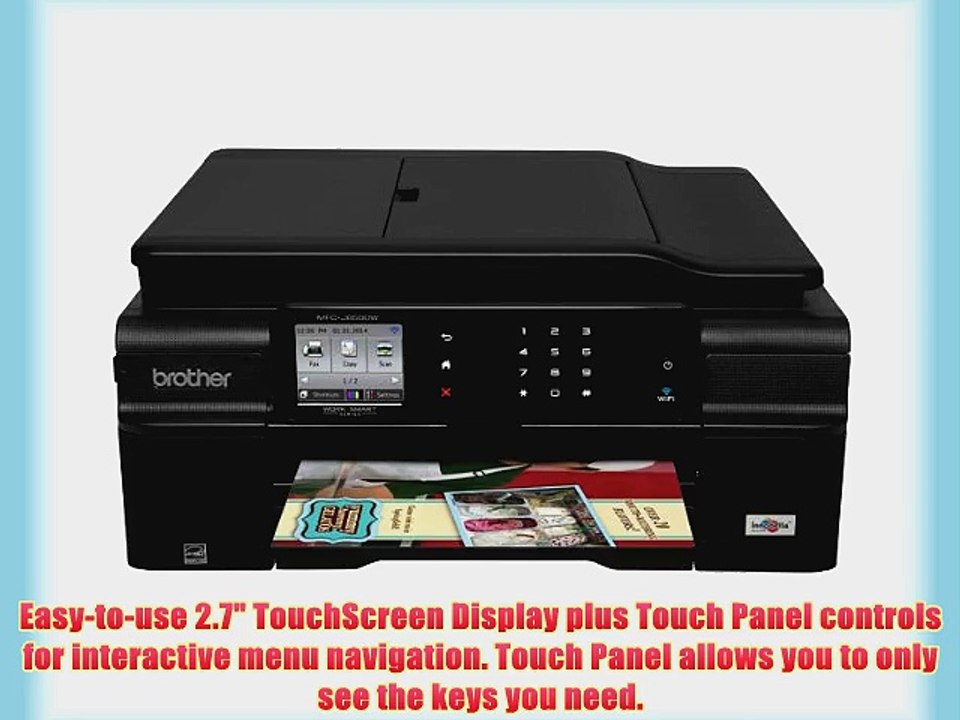 Brother Printer MFCJ650DW Wireless Color Printer with Scanner Copier and Fax