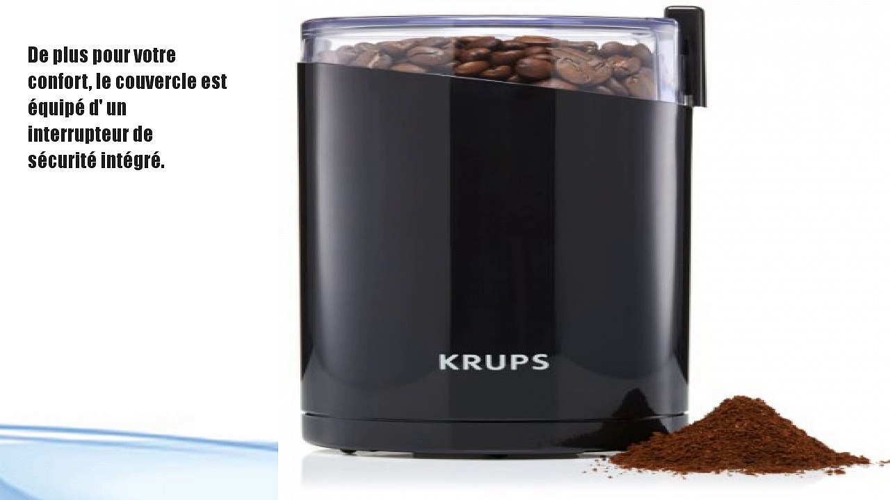 Krups F203 Moulin à Café 200 W 75g Noir video Dailymotion