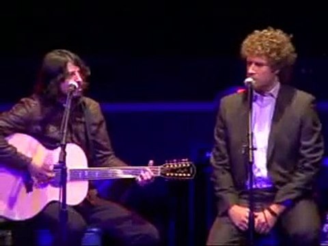 Will Ferrell and Dave Grohl duet- Leather and Lace live
