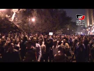 مسيرة «طلعت حرب» إلى مجلس الوزراء تطالب بـإلغاء قانون التظاهر