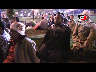 متظاهرو «محمد محمود» يتابعون مصر أمام غانا على شاشات التحرير