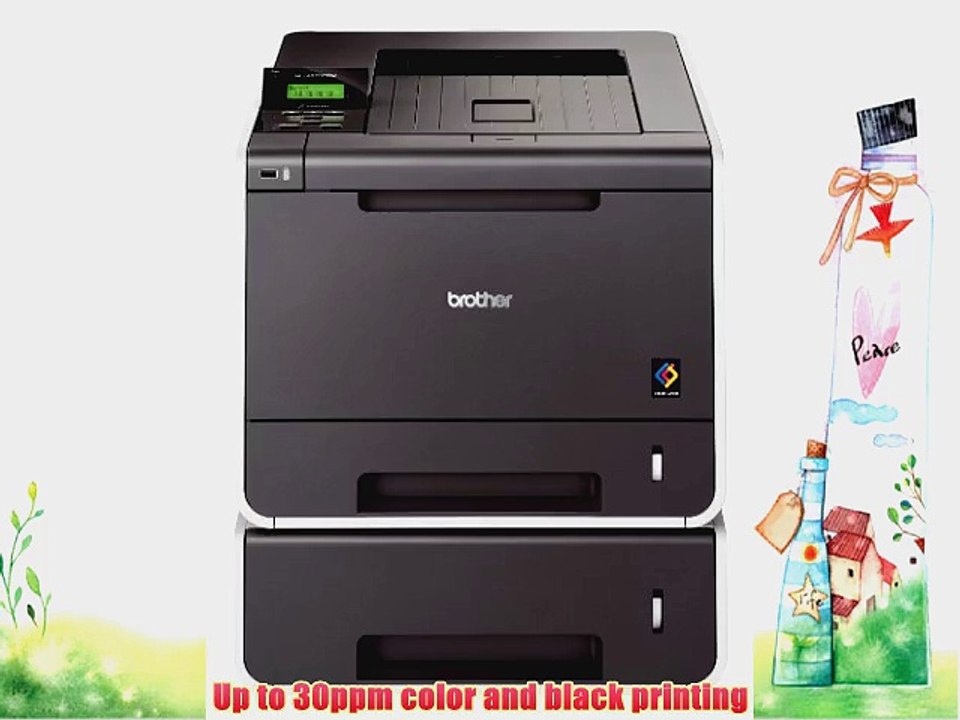 Brother Printer HL4570CDWT Color Laser Printer with Duplex and Dual Paper Trays