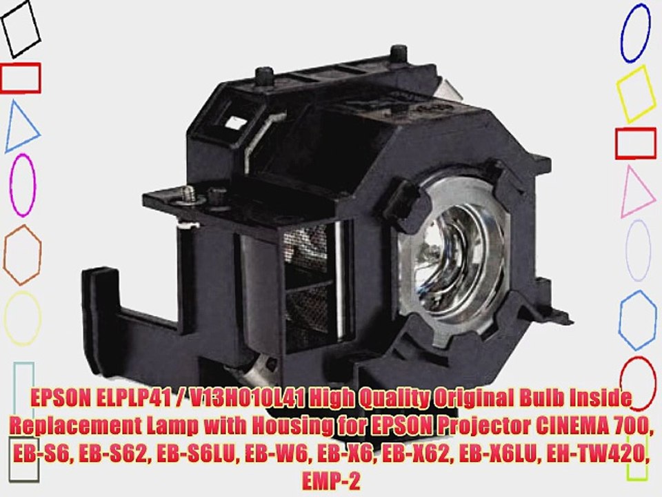EPSON ELPLP41 / V13H010L41 High Quality Original Bulb Inside Replacement Lamp with Housing