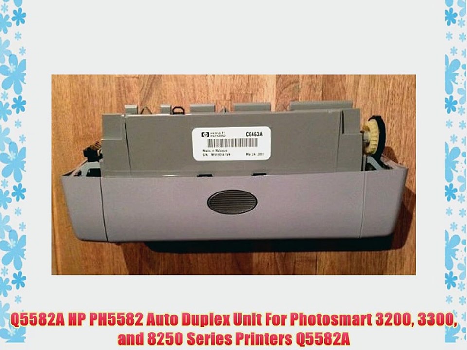 Q5582A HP PH5582 Auto Duplex Unit For Photosmart 3200 3300 and 8250 Series Printers Q5582A