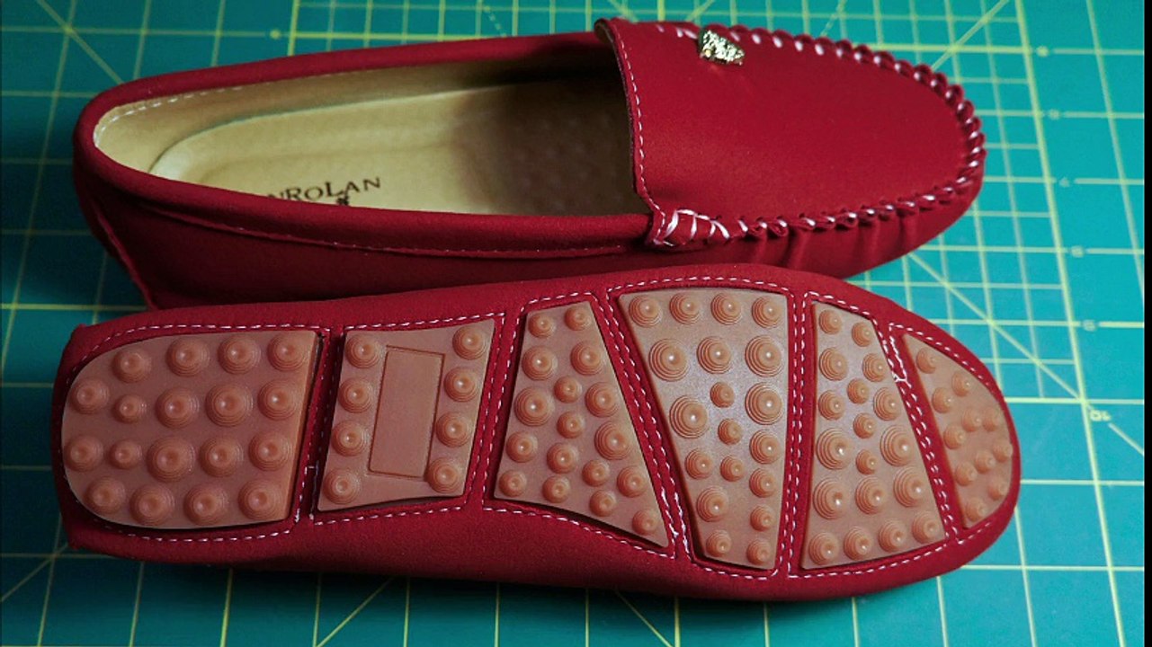 Sunrolan Women Flats Leather Slip-on Polyurethane Suede Moccasins Fashion Driving Loafer Shoes 803