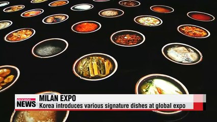 Signature Korean dishes on display at Milan Expo