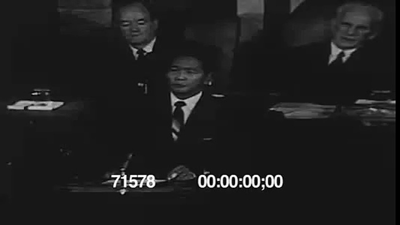 Philippine Pres Ferdinand Marcos speech at the US Congress 1966