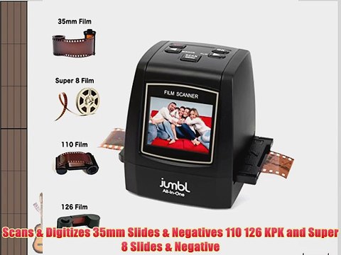 Jumbl High-Resolution 22MP All-In-1 Scanner/Digitizer - Converts 35mm Negative Films 35mm Slides