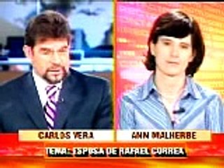 Anne Malherbe con Carlos Vera