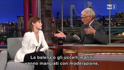 Emma Watson al David Letterman (sub ita)