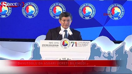 Davutoğlu da asgari ücreti bilemedi
